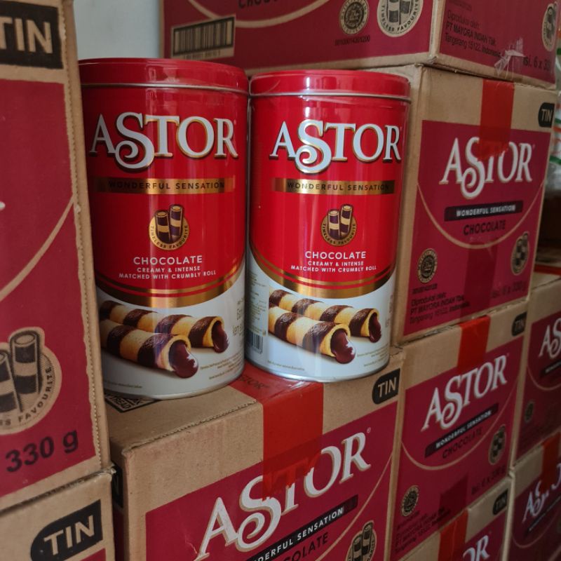 

Astor Chocolate Kaleng 330g Dxp Desember 2025/ Wafer Stik Cokelat Kaleng