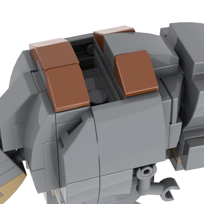 Mandalorian Blurrg MOC Blok Bangunan Kreatif Penjualan Panas Star Wars Blurggs Anak Laki-Laki Puzzle Rakitan Mainan DIY