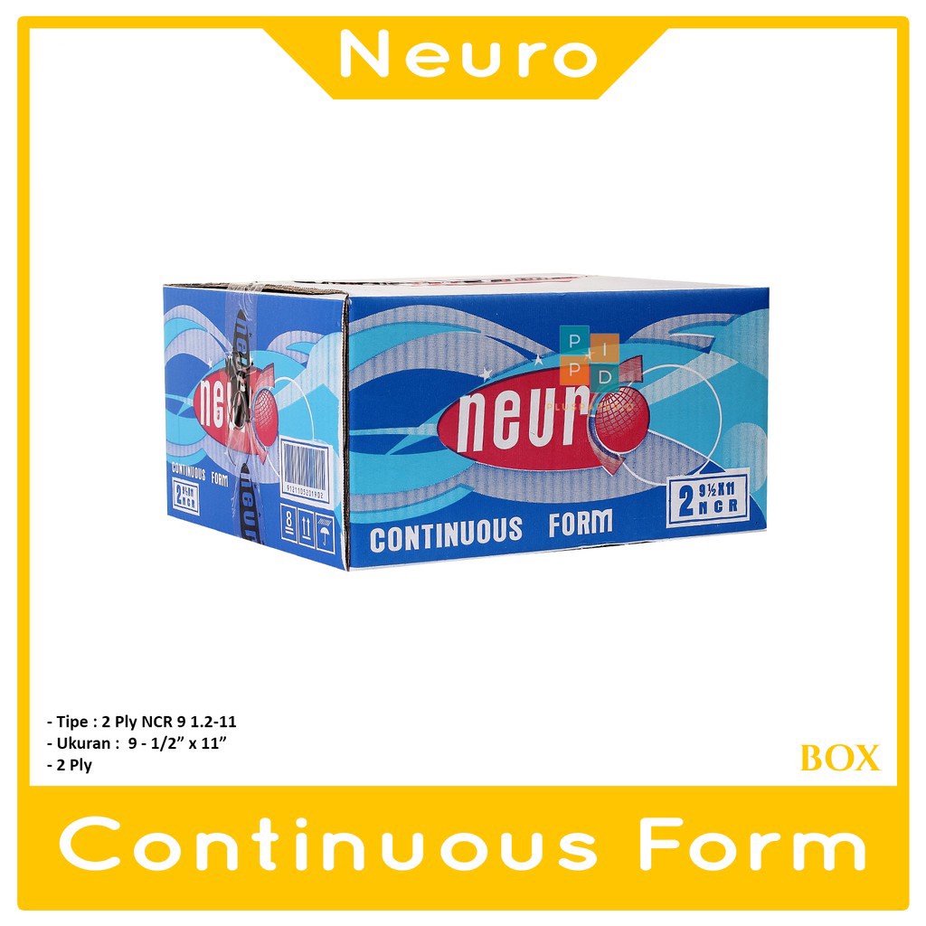 

NEURO - Continous Form 2 Ply 91/2 x 11 ( K2 Neuro ) Ncr - Box