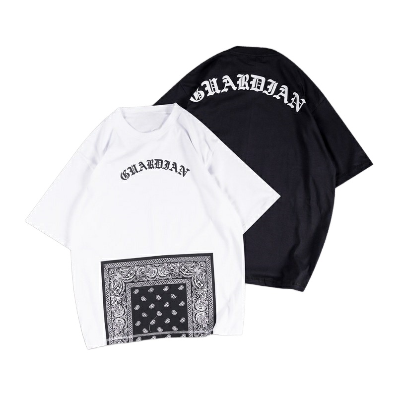 Baju Kaos Cotton Combed Oversized Cowok/Cewek Distro Motif GUARDIAN XXX