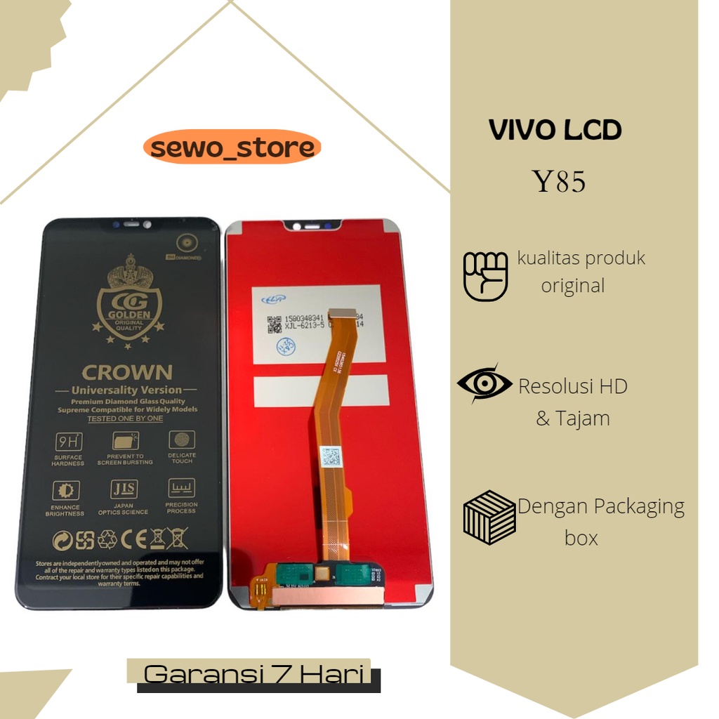 LCD TOUCHSCREEN FULLSET LCD VIVO V9 - V9 PRO - V9 YOUTH - LCD VIVO Y85 - Y85A COMPLETE ORIGINAL FULLSET