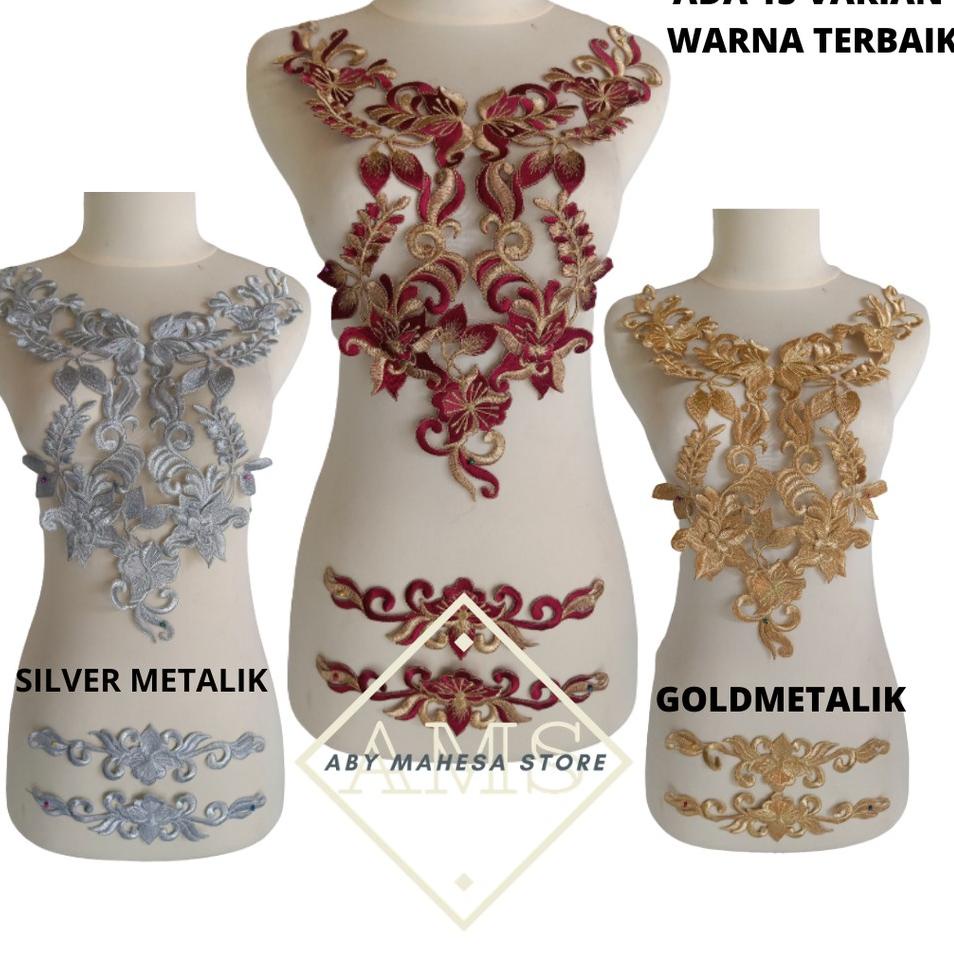 Sedang Diskon BORDIR TEMPEL DADA SET'' MOTIF BUNGA TERATAI'' TERBARU KWALITAS TERJAMIN
