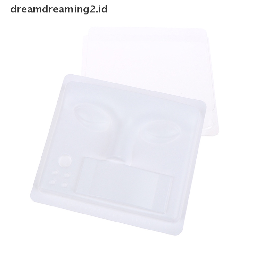 (dream) Training Fake Eyelash Extension Handmade Praktek Manekin Plastik Model Kepala.