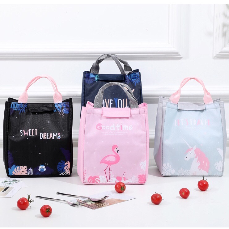 ⭐️𝐈𝐇𝐒 𝟔𝟏𝟑 𝐋𝐚𝐦𝐩𝐮𝐧𝐠⭐️Tas Bekal Lunch Cooler Bag Tas Bento Alumunium Foil Lunch Bag Waterproof