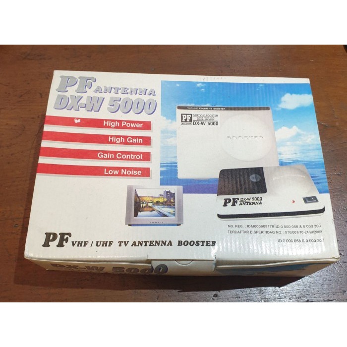 Boster PF Antena DX W 5000 UHF TV Penguat Sinyal Booster Digital