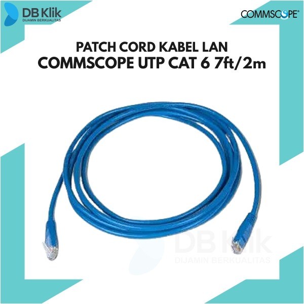 Patch Cord Kabel LAN Commscope UTP Cat 6 7FT - Kabel UTP Cat6 2 Meter