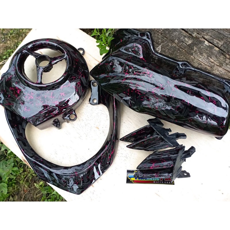 PAKET YAMAHA MATIC MIO J KARBON KEVLAR FORGED VENOM PINK PAKET KARBON KEVLAR MIO GT KARBON KEVLAR FO