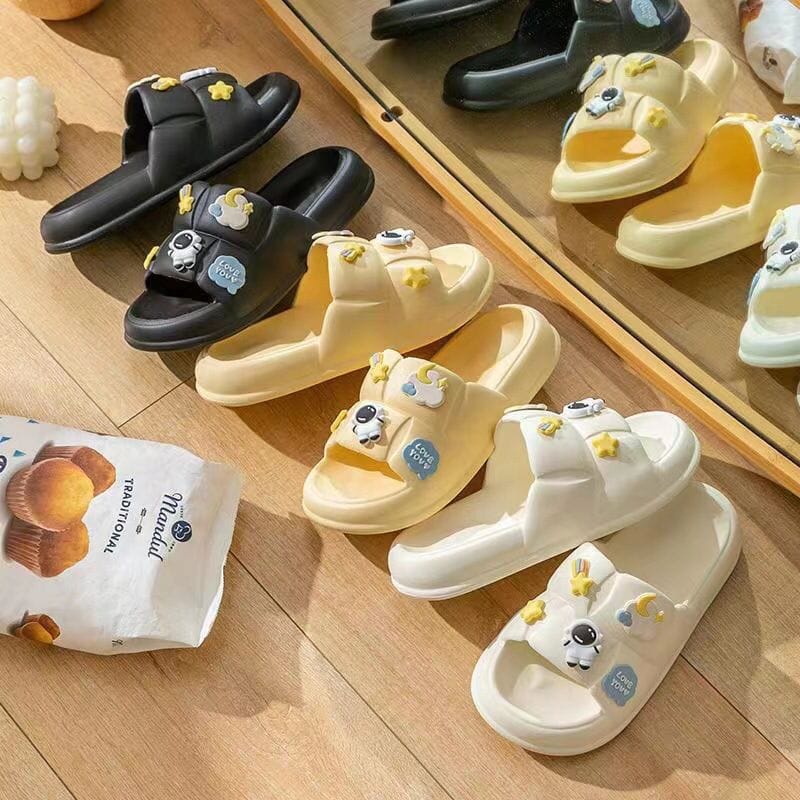 Sandal Jelly Korean Style Wanita motif ASTRONOT Anti Slip Eva Ringan Empuk Soft Slipper Unisex Sendal Melissa Wanita Pria Tebal Selop Sol EVA Phylon Elastic Nyaman