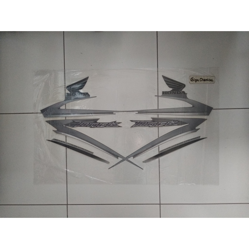 Striping Sticker Lis Honda Tiger Revo PC 2009 2010 Abu Abu Original