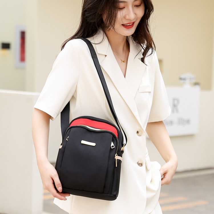 TAS SELEMPANG WANITA PREMIUM ANTI AIR HITAM SENATE TA743B5 IMPORT SLING BAG KOREA CEWEK MURAH REMAJA KEKINIAN BATAM BRANDED SIMPLE CASUAL LUCU SHOULDER BAHU FASHION