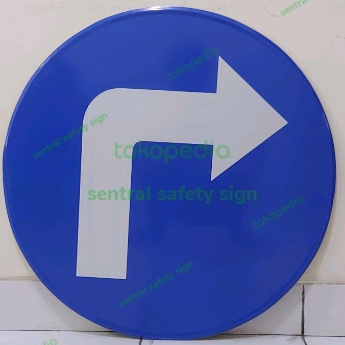 

Rambu Belok Kanan Diameter 60cm