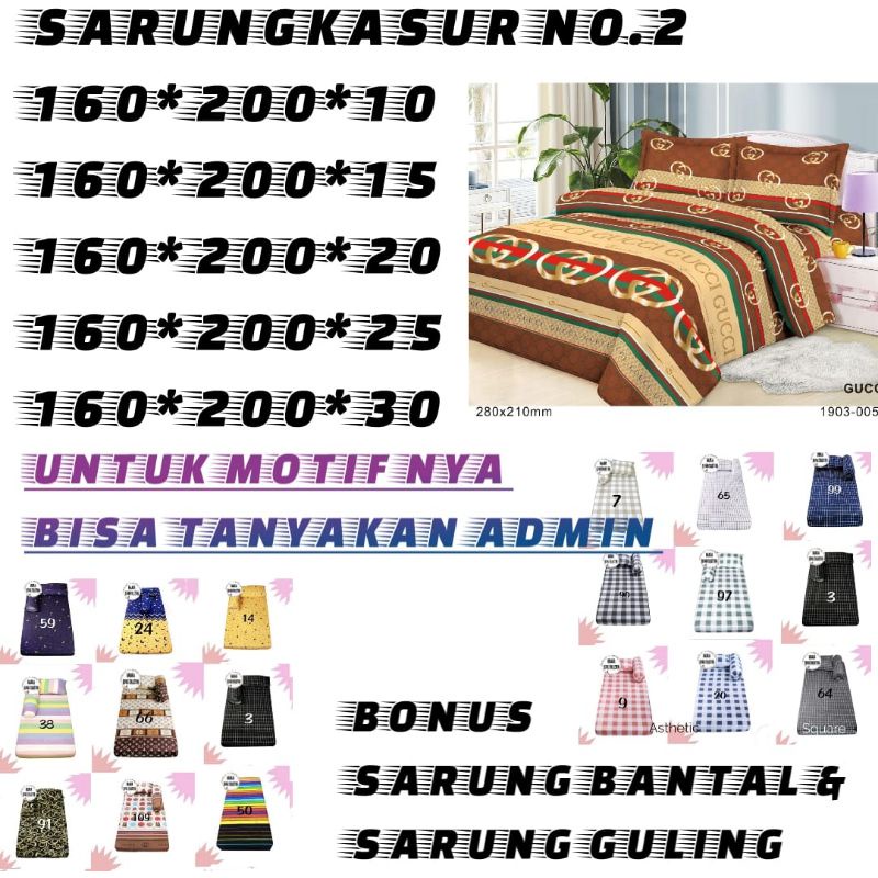 Sarung kasur busa resleting 120x200x20