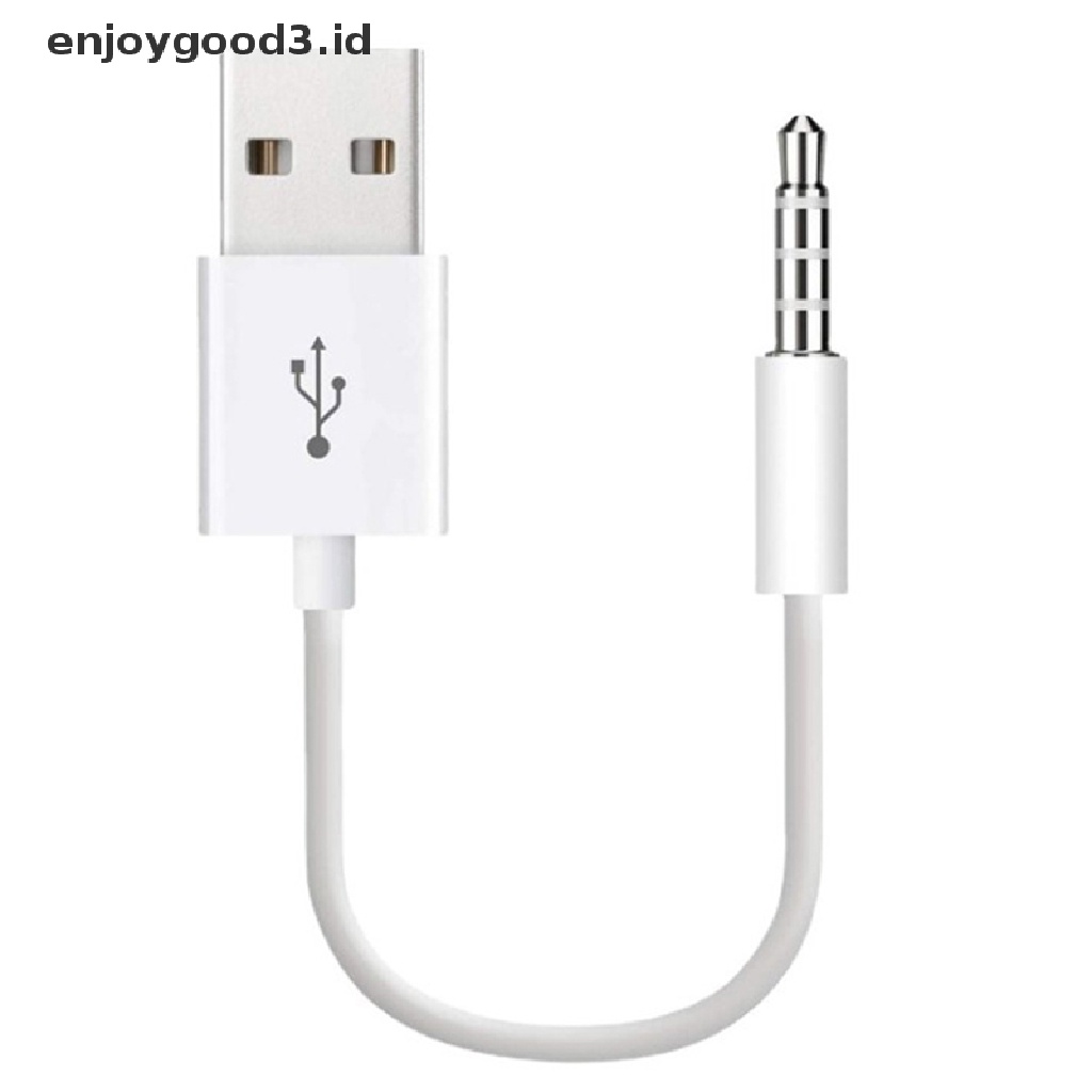 [Rready Stock] 3.5mm Jack Adapter Kabel Audio USB Male Aux Untuk Charging Kabel transfer Data (ID)