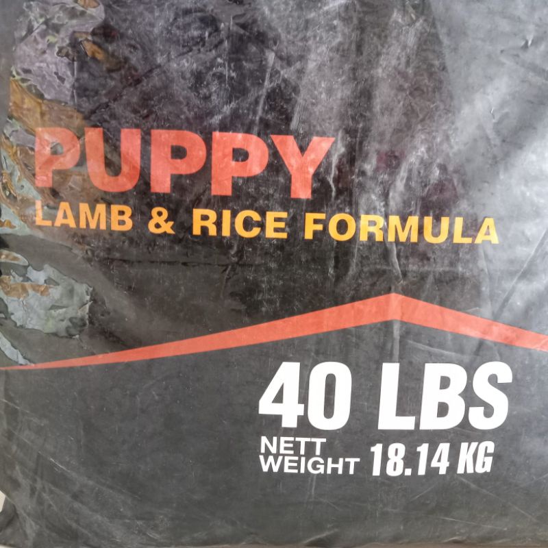 Makanan Anjing Promo Dog Food OPTIMA Puppy Lamb &amp; Rice Formula 40 LBS 18,14kg (Ekspedisi) makanan anjing anakan optima best in show super premium pet foods