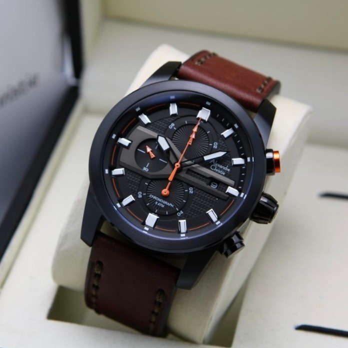 ALEXANDRE CHRISTIE 6562 MC BLACK KULIT PRIA ORIGINAL GARANSI 1TAHUN