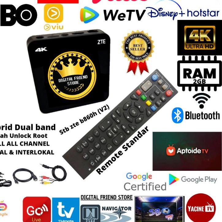 Termurah smart tv box indihome unlock root full all channel & full aplikasi v2 ram 2gb