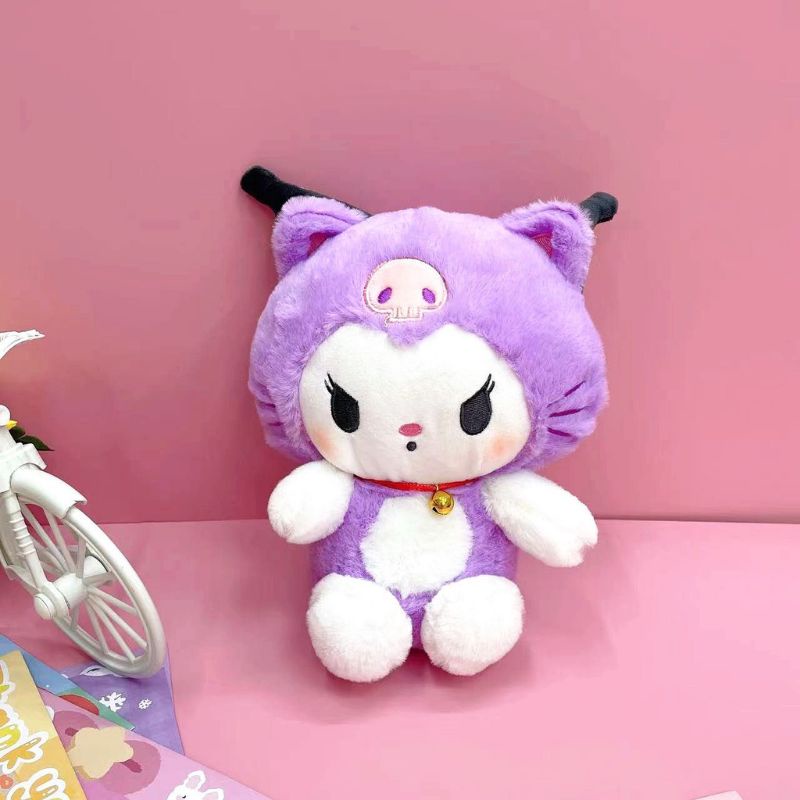 boneka kuromi sanrio kucing lilac boneka sanrio bulu lembut