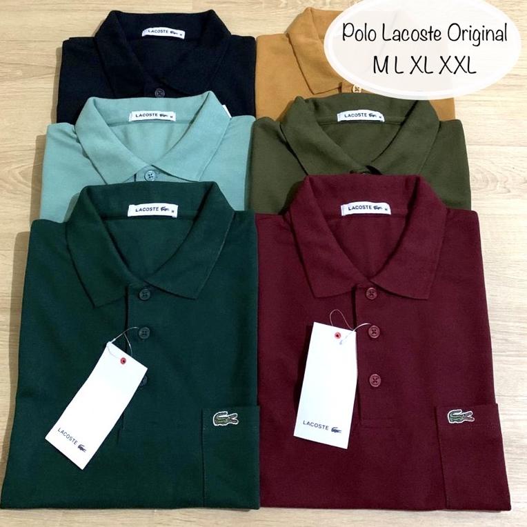 Murah Meriah Krah Polos Pria Baju Kaos Kerah Polo shirt Pria Dewasa Lengan Pendek Kaos Kerah Kantong