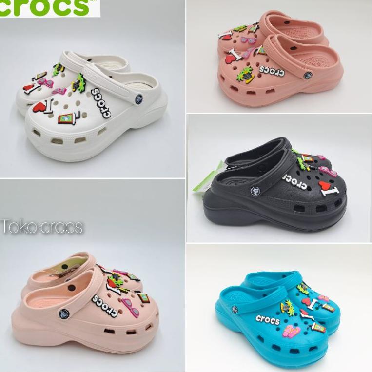 Termurah Crocs Fashion Bae free jibitz / Sandal Wanita crocs bae love / Crocs Bae fashion love