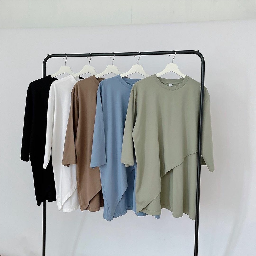 [CYC | COD] REAPICT | Kaos Basic Oversize Silvana Blouse XXL | Cotton Combed | Atasan Trend Wanita Murah Best Seller