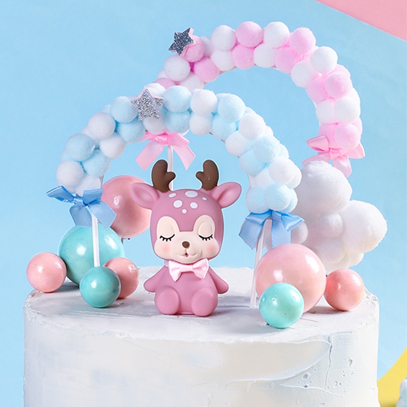 Topper Kue Bentuk Lengkungan Bola Untuk Dekorasi Pesta Ulang Tahun Baby Shower Pernikahan