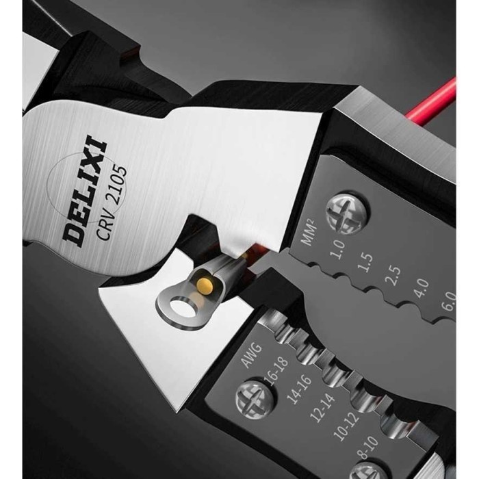 BAROKAH GAMIS Tang Wire Pliers Tool Stripper Crimper Cutter Needle Nose Nipper Wire