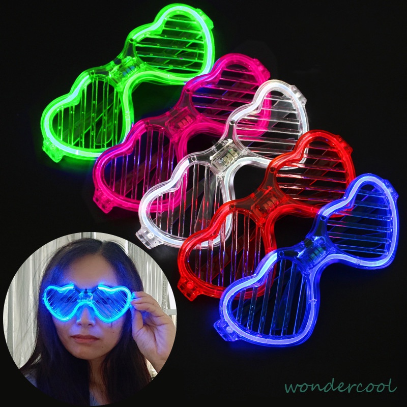 LED Kacamata Nyala Malam Colorful Eyeglass Aksesoris Fashion-Won