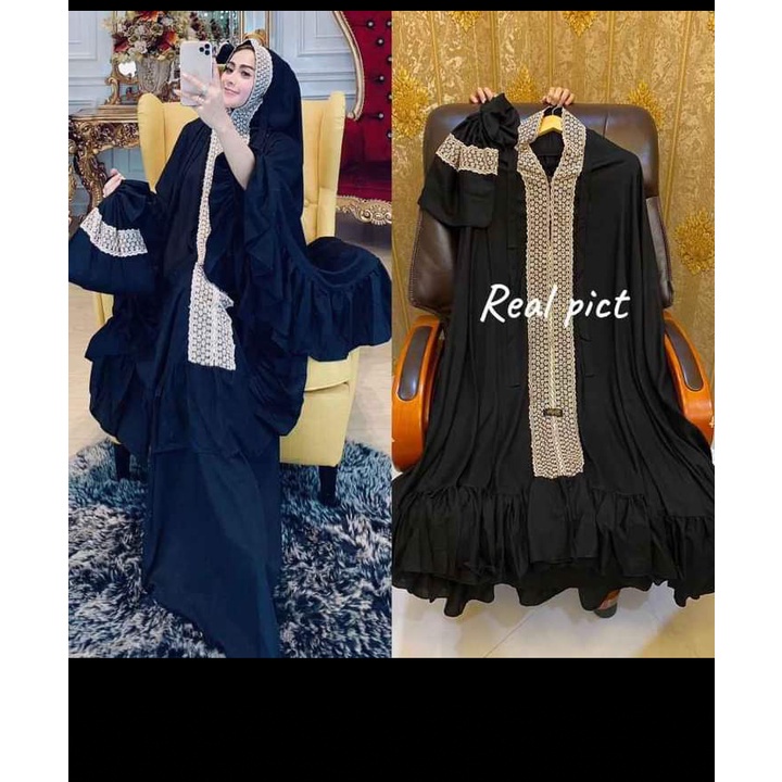 Mukena dewasa jumbo rayon bali aurel syarini mukena jumbo renda kd siti khadijah mukena kekinian 202