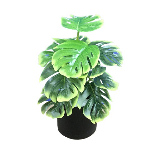 T&amp;Y Ornamen Tanaman Daun BUNGA 36 Tanaman Bunga Plastik Pot Bunga Hias Artifisial Dekorasi Ruangan