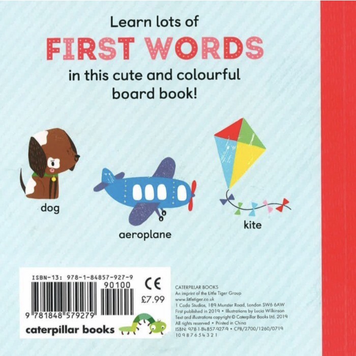 Early Learners First Words boardbook Board Book