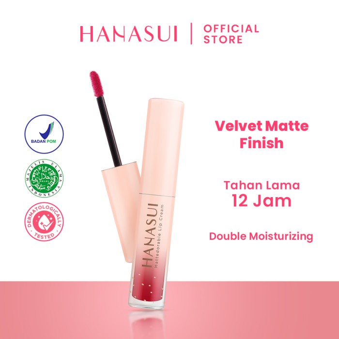 Hanasui Lipcream Mattedorable Original Hanasui Lip Cream Medan Rumah Cantik 354 Lipstik Cair