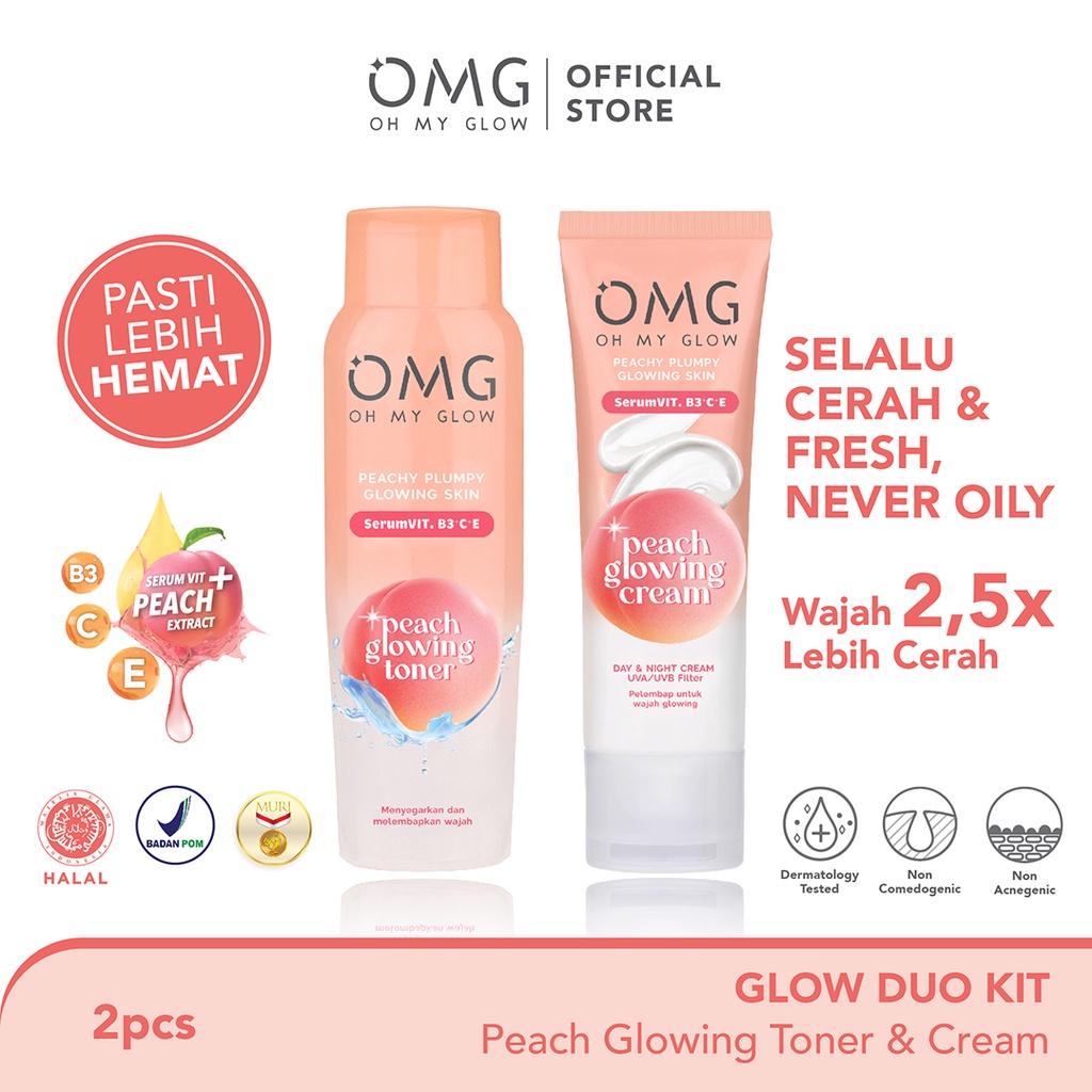 OMG Skincare Paket Duo (Toner &amp; Cream)