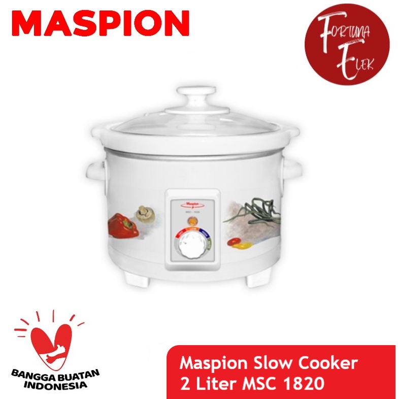 Maspion Slow Cooker 2 Liter MSC 1820 Pemasak Lambat