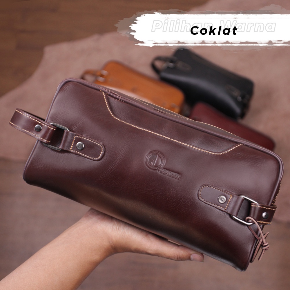 Tas Kerja Kantor Kulit Sapi Asli AP02 ZIVAA ALICE LEATHER STYLISH WATERPROOF