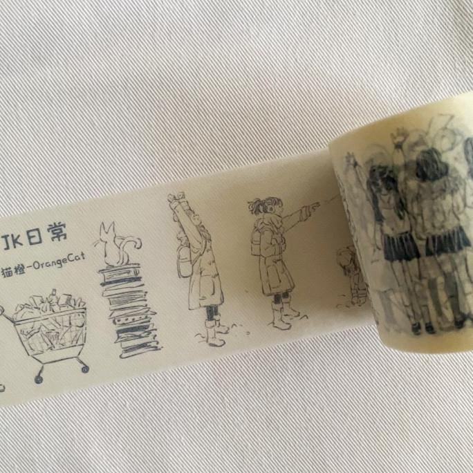 

OrangeCat Ice Daily Washi Tape