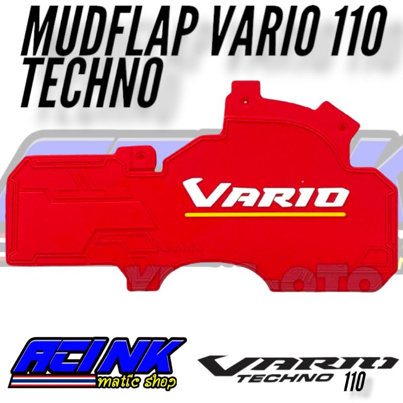 MUDFLAP VARIO 110 TECHNO MUD FLAP VARIO 110 KARBU CARBU KARET PENAHAN LUMPUR VARIO 110 TECHNO