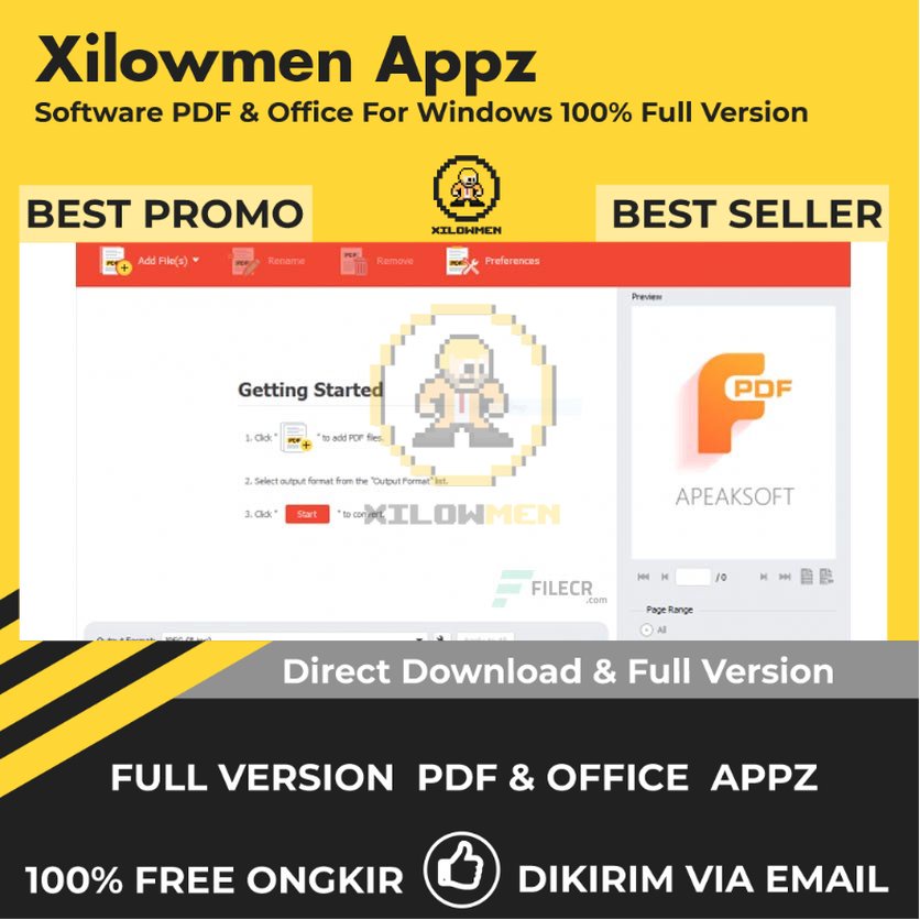 [Full Version]  Apeaksoft PDF Converter Ultimate Pro PDF Office Lifetime Win OS