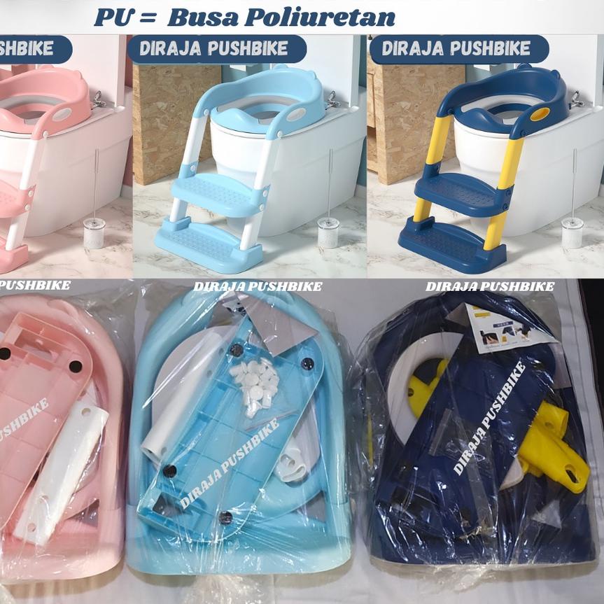 ♢ Toilet Training Anak Tempat Duduk WC Anak Tangga Anak Toilet Lipat - Baby Potty Training Urinal Po
