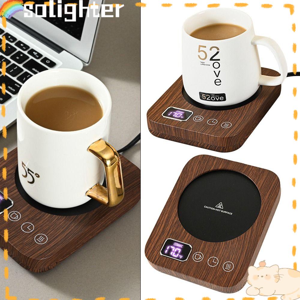 Solighter Mug Warmer Keep Best Temp Fast Heating 12H Timer Penghangat Kopi