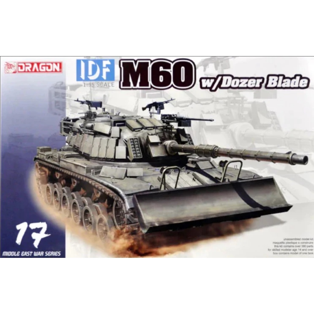 Tank IDF M60 w/DOZER BLADE Skala 1:35 Mokit Dragon
