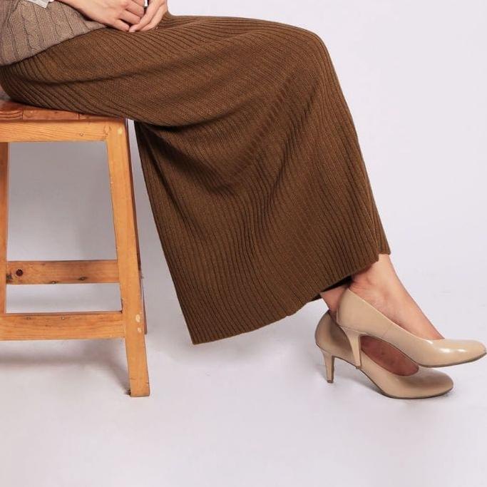 ♬ Rok Rajut Span Premium//Rok Plisket//ROK PANJANG ➴