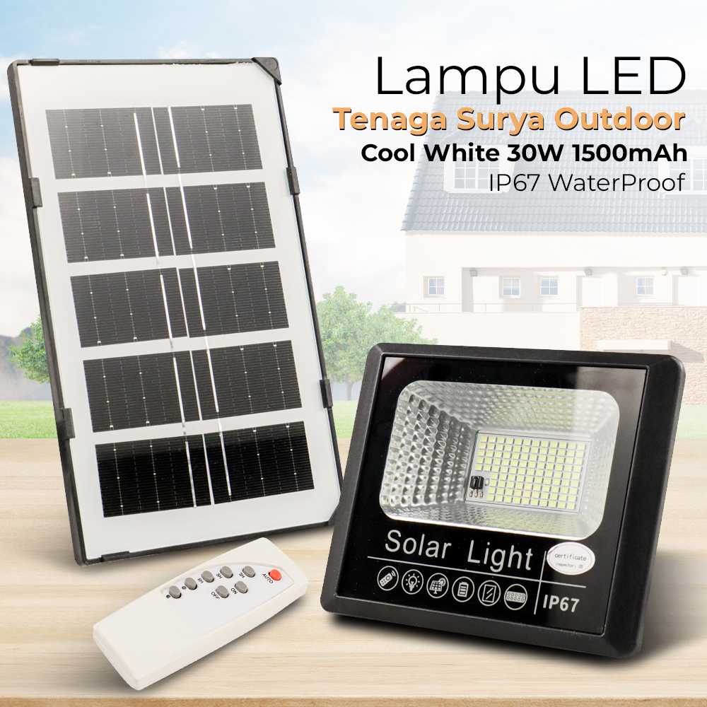 (BISA COD) FTIHSHP OOBEST Lampu Dinding Solar Sensor Cahaya Waterproof 100 LED Cool White - OB100