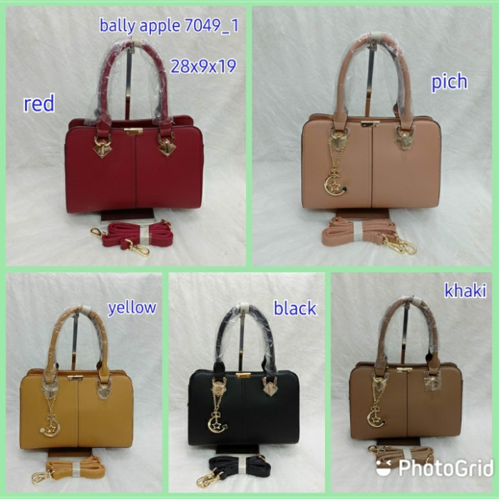 Tas wanita selempang Bally apple sling bag impor bally apple premium