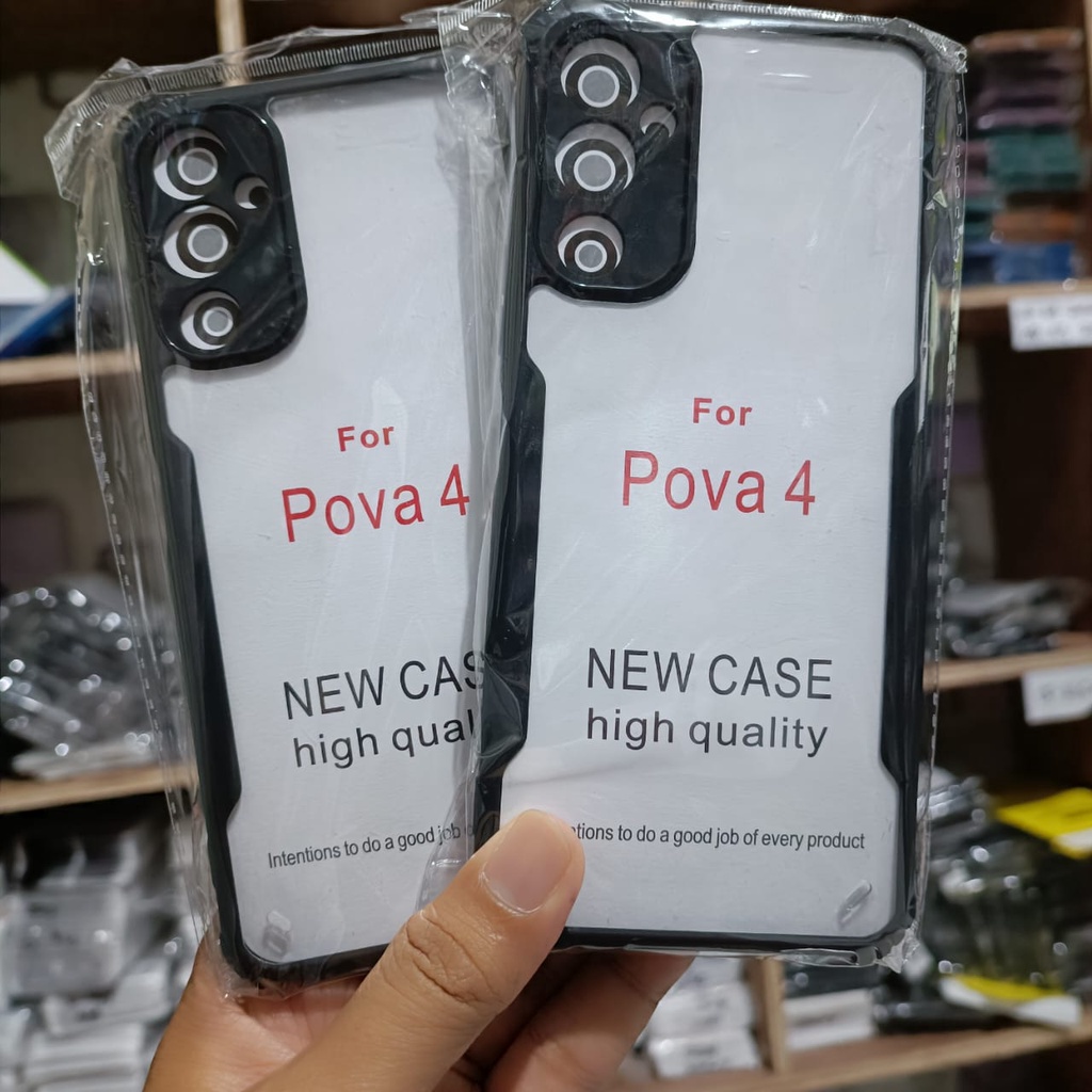 Promo Case For TECNO POVA 4 / POVA 4 PRO Case Fusion Shockproof Premium Protek Camera - Fids Stor