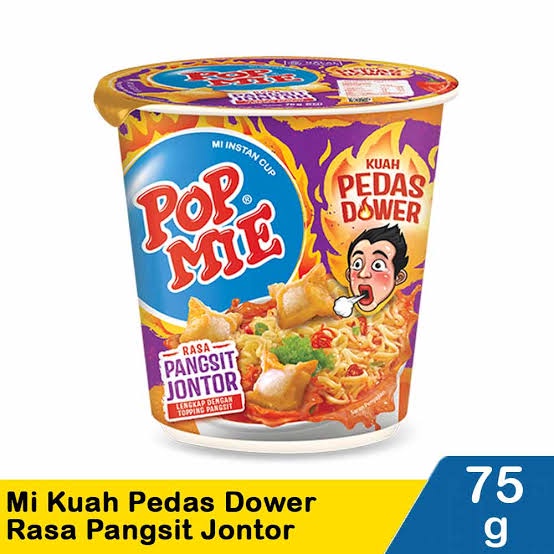 

Pop Mie Pedas Dower / Pop Mie Goreng / Pop Mie Gledek / Pop Mie Goreng Pedas / Pop Mie Goreng Sedap / Pop Mie Goreng Spesial