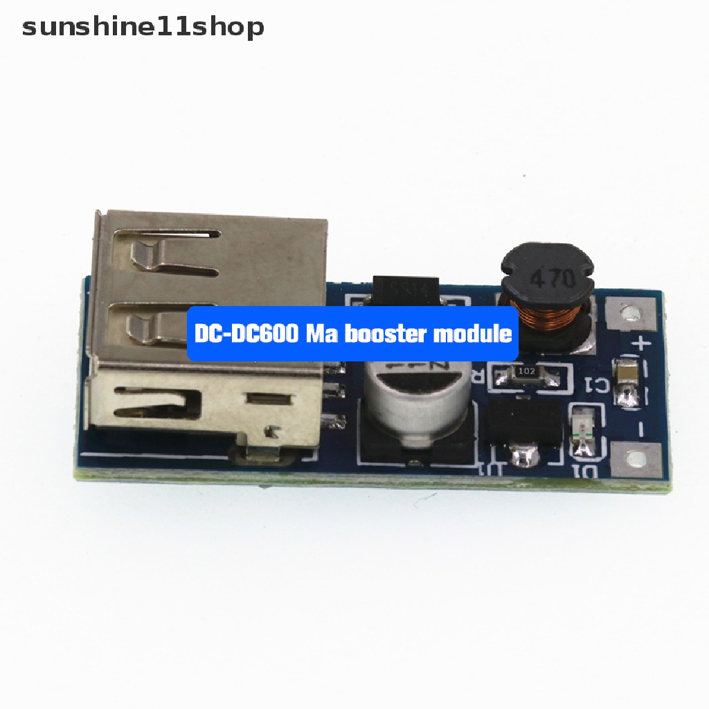 Sho DC-DC Step Up Power Supply Module Papan Konverter Peningkat Tegangan 0.9-5V Ke 5V 600MA USB Booster Circuit Board N