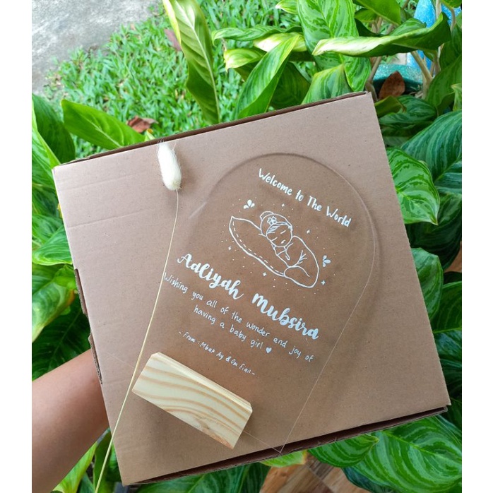 Acrylic Lettering Gift (Birthday,Babyborn,Graduation)