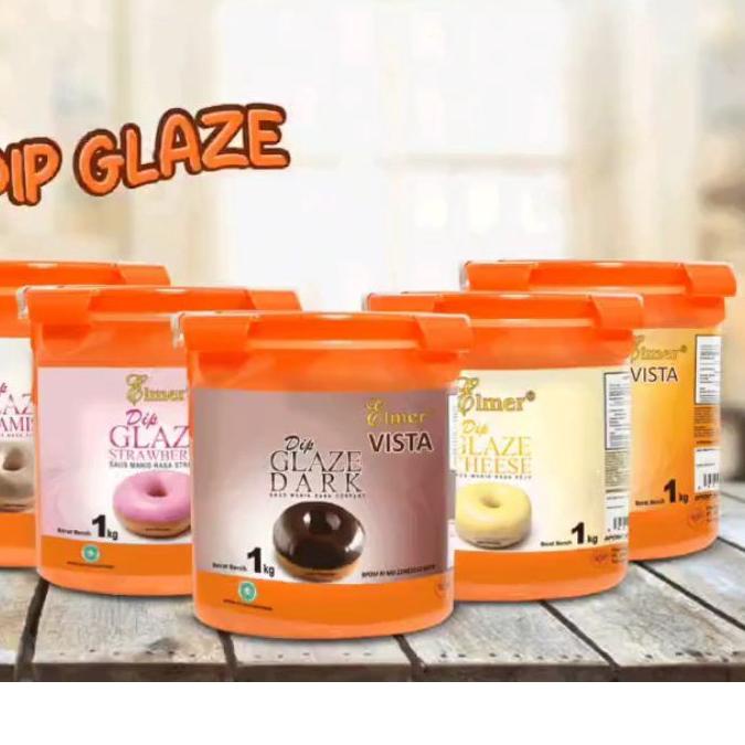 

֍ PROMO!! ELMER DIP GLAZE 1 KG SEMUA VARIAN ♛