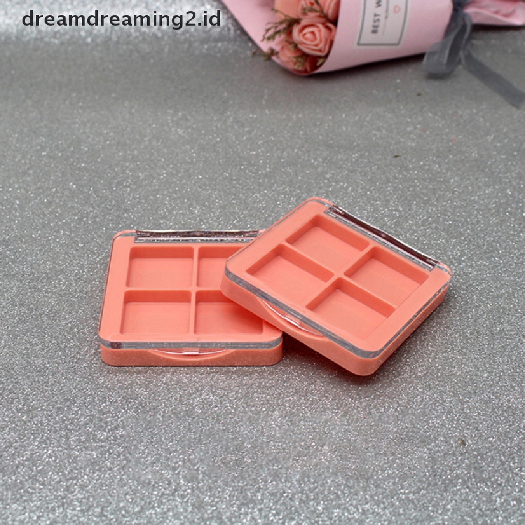 (dream) Kosong 4kisi Makeup DIY Palet Eyeshadow Transparan Lip Blush Pressed Box.