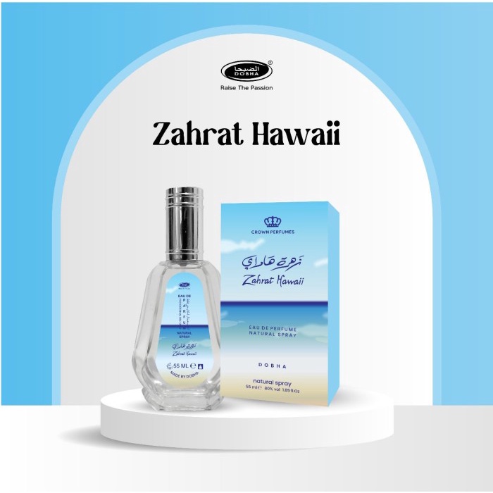 Parfum Dobha Spray Aroma ZAHRAT HAWAII 55ML Original